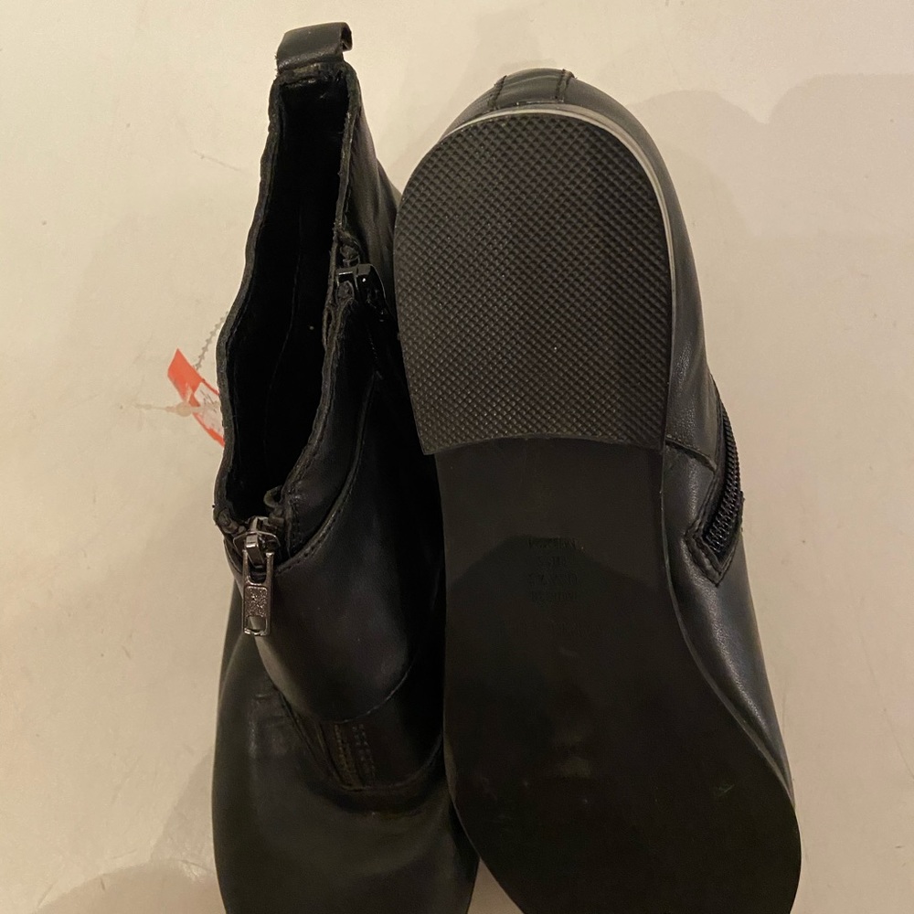 Cortefiel black leather ankle boots 7.5 NEW - Picture 5 of 6